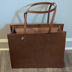 Beis - The Work Tote in Maple Croc - Regular